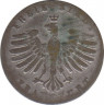 Монета. Франкфурт-на-Майне (Германский союз). 1 крейцер 1839 год. рев.