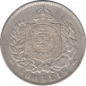 Монета. Бразилия. 500 рейсов 1868 год. рев.