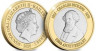 Монета. Великобритания. Джерси. 2 фунта 2020 год. 150 лет со дня смерти Чарльза Дикенса - портрет. В блистере.