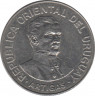 Монета. Уругвай. 500 песо 1989 год. ав.