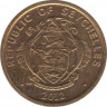 Монета. Сейшельские острова. 5 центов 2012 год. ав.