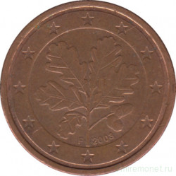 Монета. Германия. 2 цента 2003 год. (F).