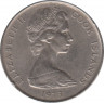 Монета. Острова Кука. 10 центов 1973 год. рев.