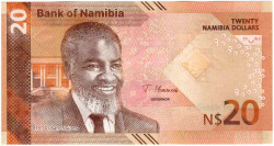 Банкнота. Намибия. 20 долларов 2025 год. Тип W21.