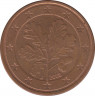 Монета. Германия. 5 центов 2008 год (J). ав.
