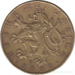 Монета. Чехия. 20 крон 2000 год.