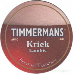 Подставка. Пиво "Timmermans Kriek".
