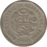 Монета. Перу. 50 сентимо 2010 год. ав.