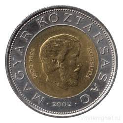 Монета. Венгрия. 100 форинтов 2002 год. 200 лет со дня рождения Лайоша Кошута.