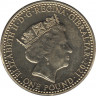 Монета. Гибралтар. 1 фунт 2021 год. 95 лет со дня рождения королевы Елизаветы II. рев.