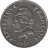 Монета. Французская Полинезия. 50 франков 1995 год. ав.