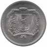 Монета. Доминиканская республика. 1 песо 1979 год.