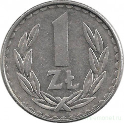 Монета. Польша. 1 злотый 1986 год.