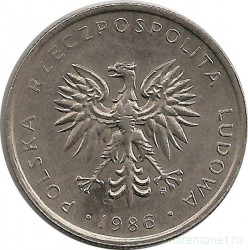 Монета. Польша. 10 злотых 1986 год.