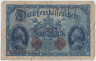 Банкнота. Кредитный билет. Германия. Германская империя (1871-1918). 5 марок 1914 год. Номер серии (восемь цифр и одна буква). ав.