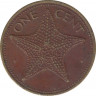 Монета. Багамские острова. 1 цент 1981 год. ав.