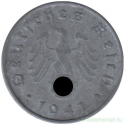 Монета. Германия. Третий Рейх. 10 рейхспфеннигов 1941 год. Монетный двор - Карлсруэ (G).