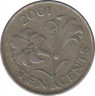 Монета. Бермудские острова. 10 центов 2001 год. ав.