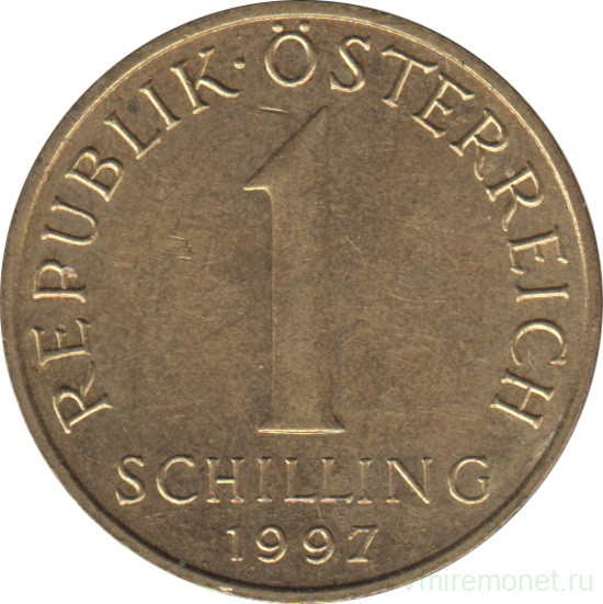 Монета. Австрия. 1 шиллинг 1997 год.