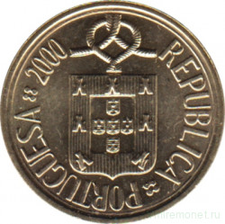 Монета. Португалия. 1 эскудо 2000 год.
