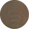 Монета. Великобритания. Джерси. 1/12 шиллинга 1888 год. ав.