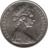 Монета. Австралия. 20 центов 1980 год. ав.