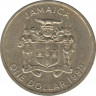 Монета. Ямайка. 1 доллар 1990 год. ав.