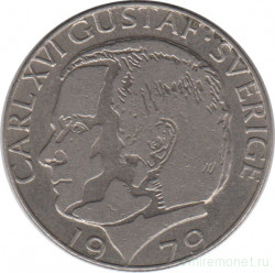 Монета. Швеция. 1 крона 1979 год.