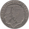 Аверс. Монета. Швеция. 1 крона 1979 год.