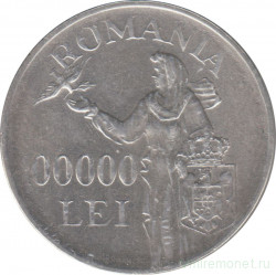 Монета. Румыния. 100000 лей 1946 год.