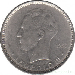 Монета. Бельгия. 5 франков 1936 год. BELGIE.