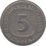 Монета. ФРГ. 5 марок 1988 год. Монетный двор - Гамбург (J). рев.