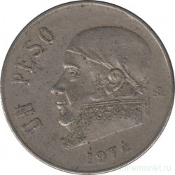 Монета. Мексика. 1 песо 1974 год.