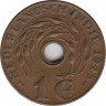 Монета. Нидерландская Ост-Индия. 1 цент 1945 год. D. ав.