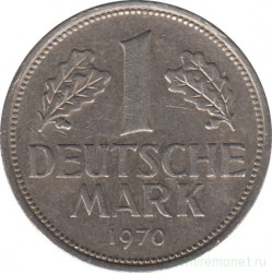 Монета. ФРГ. 1 марка 1970 год. Монетный двор - Штутгарт (F).
