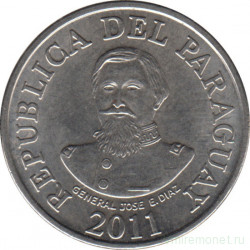 Монета. Парагвай. 100 гуарани 2011 год.