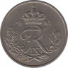  Монета. Дания. 25 эре 1953 год. ав.