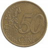 Монета. Финляндия. 50 центов 1999 год.