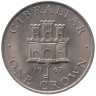 Монета. Гибралтар. 1 крона 1967 год.