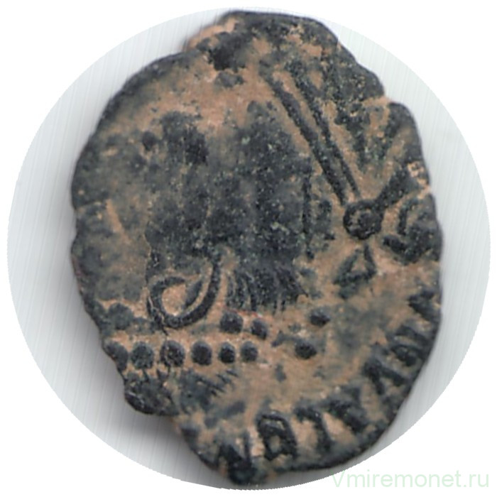 Монета. Римская империя. Фолис (375-392 гг) Валентиниан II. №46