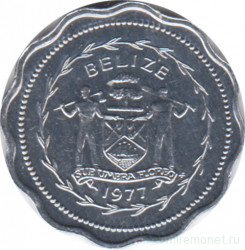 Монета. Белиз. 1 цент 1977 год.