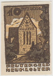 Бона. Нотгельд. Германия. Город Нейклостер. 10 пфеннигов 1922 год. Вариант 951.1.1.