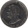 Монета. Туркменистан. 20 тенге 1993 год. рев.