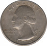  Монета. США. 25 центов 1974 год. Монетный двор D. ав.