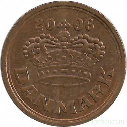 Монета. Дания. 50 эре 2006 год.