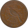 Монета. Новая Зеландия. 1 пенни 1960 год. ав.