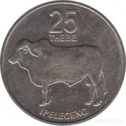Монета. Ботсвана. 25 тхебе 1984 год.