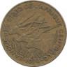 Монета. Центральноафриканский экономический и валютный союз (ВЕАС). 5 франков 1978 год. ав.