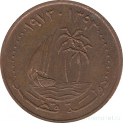 Монета. Катар. 5 дирхамов 1973 год. 