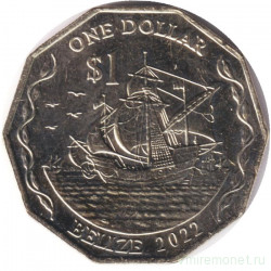 Монета. Белиз. 1 доллар 2022 год.